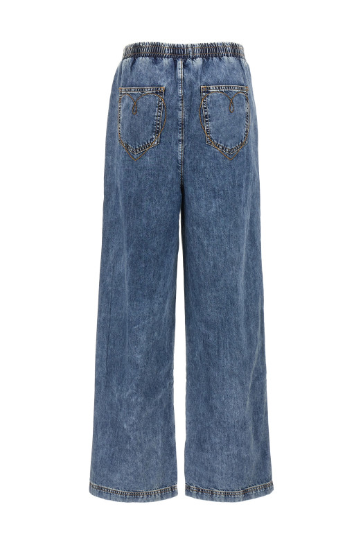 Джинси з вишивкою СИНІ MO5CH1NO JEANS A032982241282