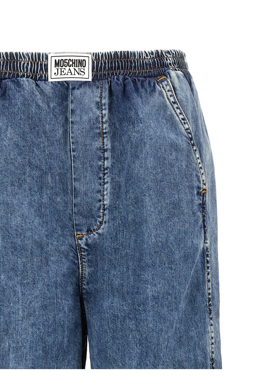 Джинси з вишивкою СИНІ MO5CH1NO JEANS A032982241282