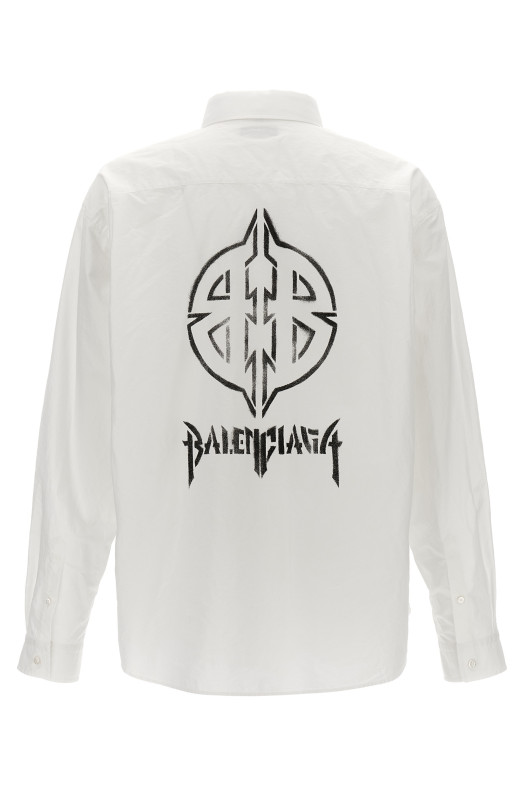 Сорочка з логотипом Біла BALENCIAGA (794583TNM609000) Сорочка з логотипом Біла BALENCIAGA (794583TNM609000)
