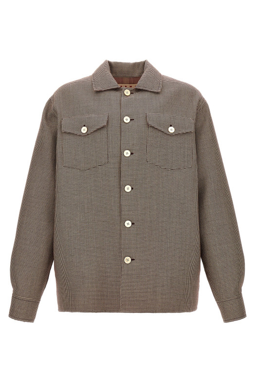 Пиджак в клетку бордо MARNI (CUMU0310K0UTWA23PDR80) Пиджак в клетку бордо MARNI (CUMU0310K0UTWA23PDR80)