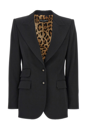 Однобортний піджак Чорний DOLCE & GABBANA F29Z8TGDCL0N0000 Однобортний піджак Чорний DOLCE & GABBANA F29Z8TGDCL0N0000