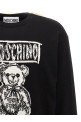 Светр з інтарсією з логотипом Чорно-сірий MOSCHINO V092670000555 Светр з інтарсією з логотипом Чорно-сірий MOSCHINO V092670000555