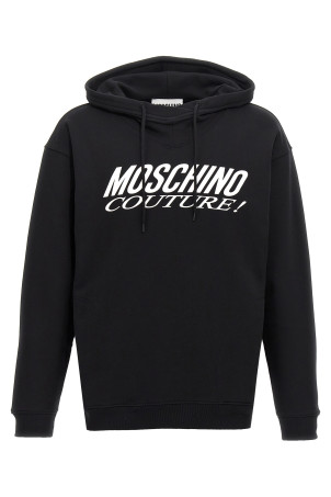 Толстовка с принтом логотипа Черно-серый MOSCHINO A170470281555 Толстовка с принтом логотипа Черно-серый MOSCHINO A170470281555