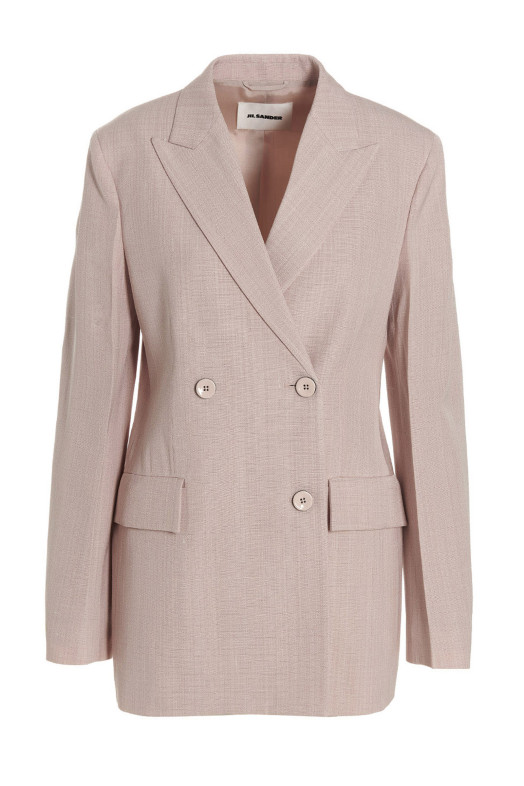 Подвійний блейзер з грудьми Рожевий JIL SANDER (J01BN0101J65005680)