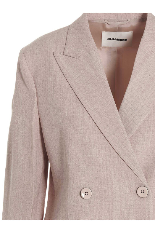 Подвійний блейзер з грудьми Рожевий JIL SANDER (J01BN0101J65005680)