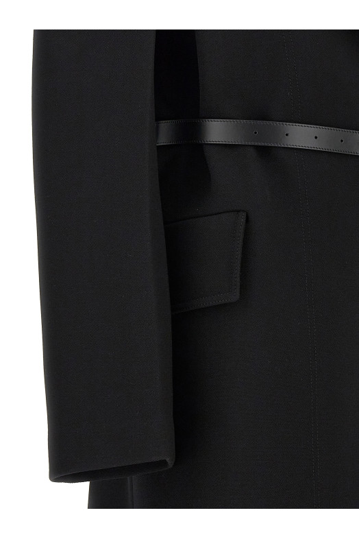 Двобортне пальто Чорне JIL SANDER J02AA0140J40178001 Двобортне пальто Чорне JIL SANDER J02AA0140J40178001