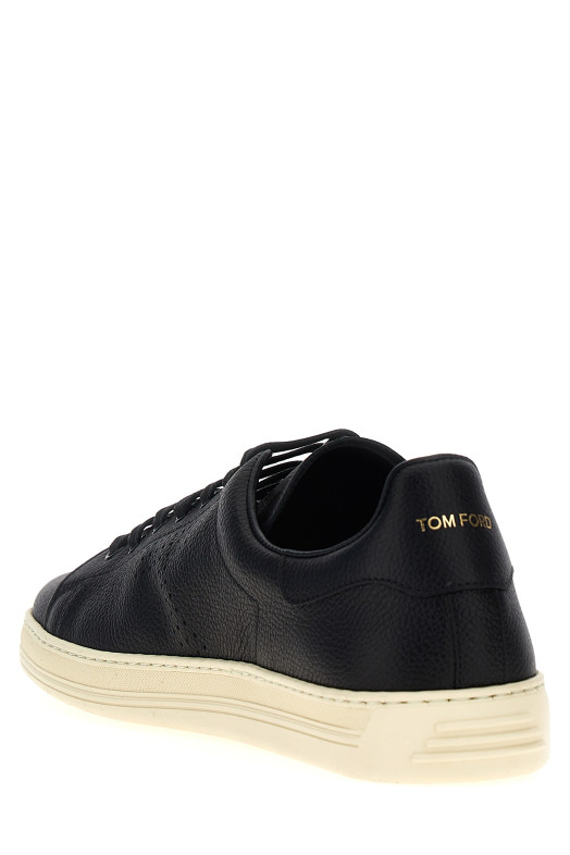 Шкіряні кросівки з логотипом Чорно-сірі TOM FORD (J1507LCL045L3NW02) Шкіряні кросівки з логотипом Чорно-сірі TOM FORD (J1507LCL045L3NW02)
