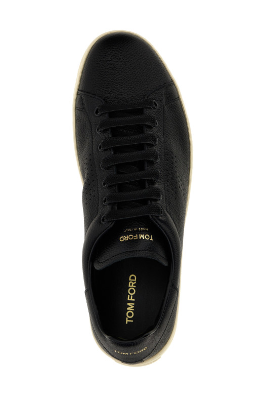 Шкіряні кросівки з логотипом Чорно-сірі TOM FORD (J1507LCL045L3NW02) Шкіряні кросівки з логотипом Чорно-сірі TOM FORD (J1507LCL045L3NW02)