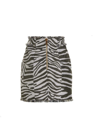 Спідниця Lurex Zebra' різнокольорова BALMAIN (AF1LB815VC80GAD)