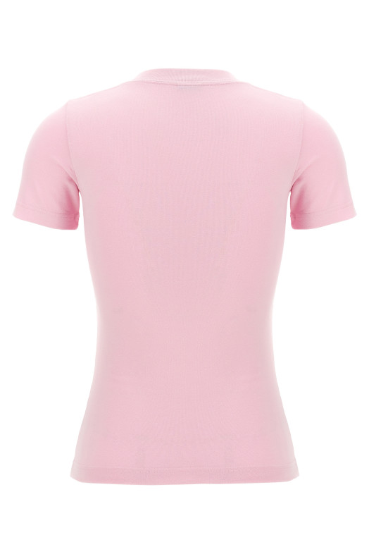 Футболка з вишитим логотипом Рожевий BALENCIAGA (768075TQVS55708)