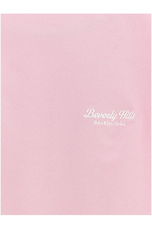 Футболка з вишитим логотипом Рожевий BALENCIAGA (768075TQVS55708)