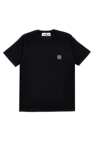 Футболка з логотипом Чорний STONE ISLAND JUNIOR 811620147V0029 Футболка з логотипом Чорний STONE ISLAND JUNIOR 811620147V0029