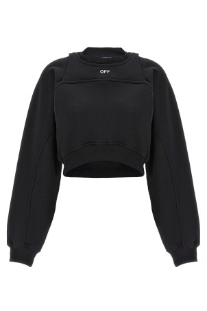 Cropped sweatshirt Black-grey Cropped sweatshirt Black-grey