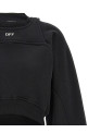Cropped sweatshirt Black-grey Cropped sweatshirt Black-grey