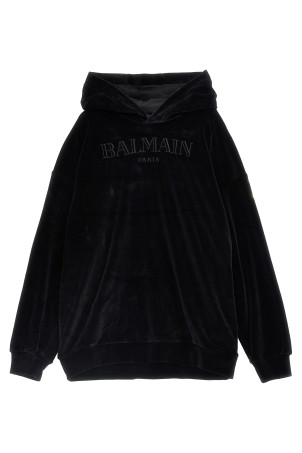 Толстовка з вишивкою логотипу чорна BALMAIN KIDS BV4R70U0173930NE Толстовка з вишивкою логотипу чорна BALMAIN KIDS BV4R70U0173930NE