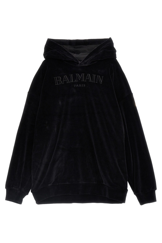 Logo embroidery hoodie Black Logo embroidery hoodie Black