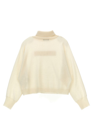 Светр з блискучим логотипом Білий BALMAIN KIDS (BV9B20W0023102OR) Светр з блискучим логотипом Білий BALMAIN KIDS (BV9B20W0023102OR)