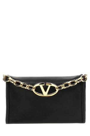 Чорний клатч Valentino Garavani 'VLogo Chain' Чорний клатч Valentino Garavani 'VLogo Chain'