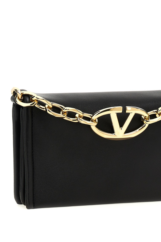 Клатч Valentino Garavani 'VLogo Chain' Черный Клатч Valentino Garavani 'VLogo Chain' Черный