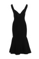 Еластична трикотажна сукня середньої довжини Чорна ROLAND MOURET (RMRS23003MBLACK)