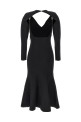 Эластичное трикотажное платье средней длины Черное ROLAND MOURET (RMRS23003MBLACK) Эластичное трикотажное платье средней длины Черное ROLAND MOURET (RMRS23003MBLACK)