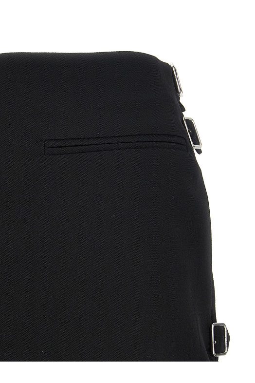 'Multi Sangle Wool Mini' skirt Black 'Multi Sangle Wool Mini' skirt Black