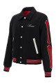 Куртка-бомбер «Bones» Черная (AMOUVY1009BLACKRED) Куртка-бомбер «Bones» Черная (AMOUVY1009BLACKRED)