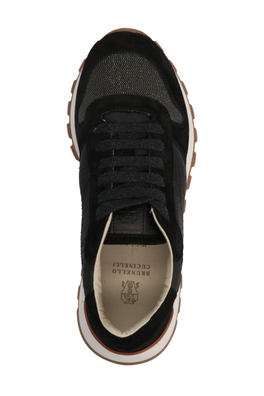 Кросівки Monile' Чорні BRUNELLO CUCINELLI (MZSFG1960C101)