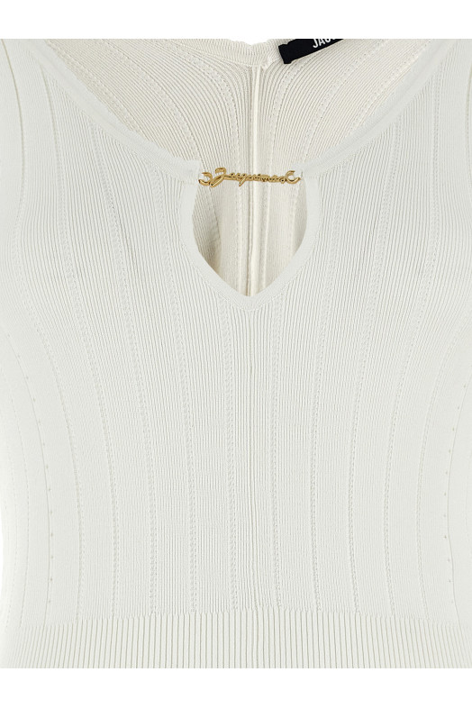 JACQUEMUS 'Le haut Pralù' топ білий (24E241KN3572358110) JACQUEMUS 'Le haut Pralù' топ білий (24E241KN3572358110)