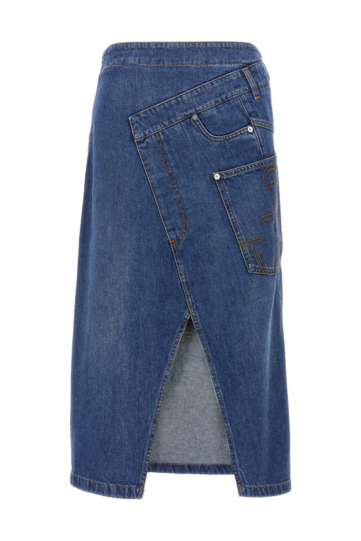 'Twisted Midi' skirt BLUE 'Twisted Midi' skirt BLUE