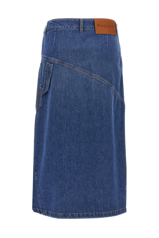 'Twisted Midi' skirt BLUE 'Twisted Midi' skirt BLUE