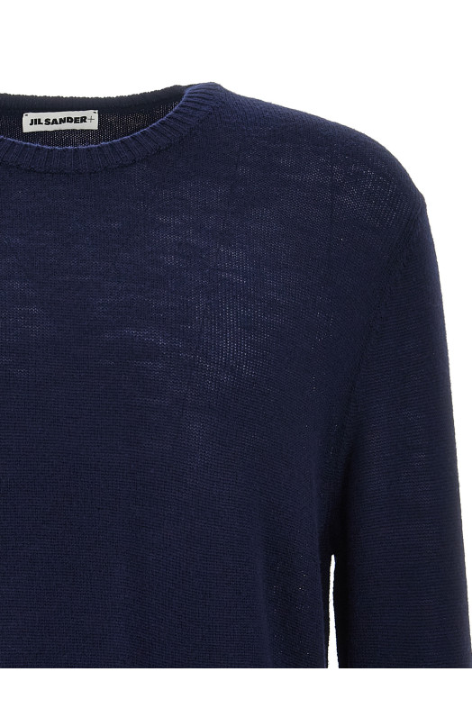 Светр з вишитим логотипом Синій JIL SANDER (J47GP0026J14524402) Светр з вишитим логотипом Синій JIL SANDER (J47GP0026J14524402)
