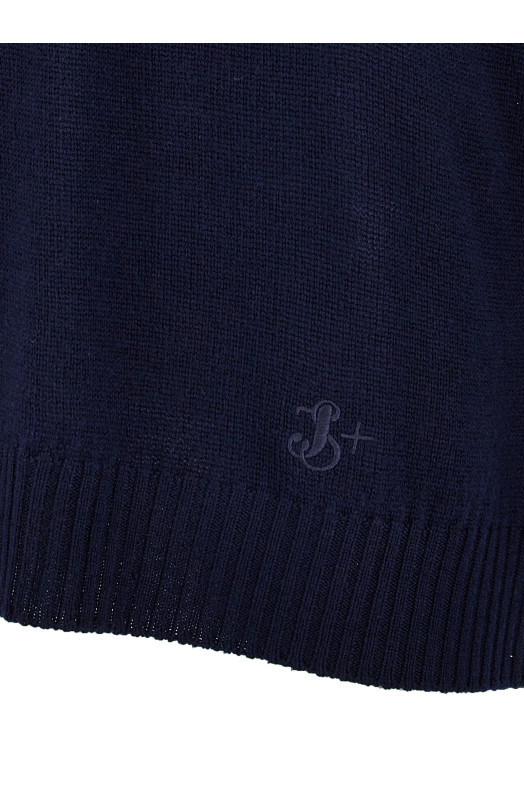 Светр з вишитим логотипом Синій JIL SANDER (J47GP0026J14524402) Светр з вишитим логотипом Синій JIL SANDER (J47GP0026J14524402)