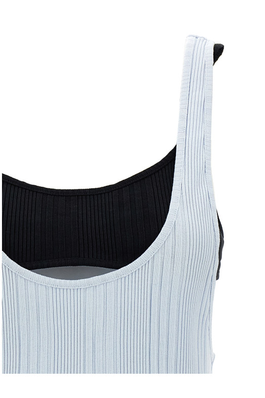 Logo ribbed top BLUE Logo ribbed top BLUE