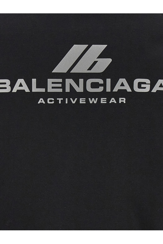 Logo print hoodie Black Logo print hoodie Black