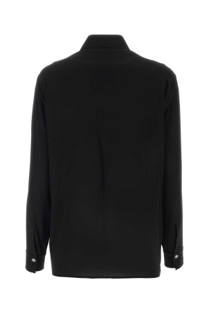 Чорна сорочка з крепу VERSACE (10159671A04040) Чорна сорочка з крепу VERSACE (10159671A04040)