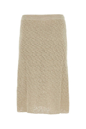 Sand crochet skirt BOTTEGA VENETA (782282V3WM0) Sand crochet skirt BOTTEGA VENETA (782282V3WM0)