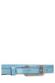 Шкіряний ремінь з фольгою, світло-блакитний EÉRA (BELA13TURQUOISE)