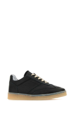 Чорні шкіряні кросівки MM6 MAISON MARGIELA (SH1WS0003P7016) Чорні шкіряні кросівки MM6 MAISON MARGIELA (SH1WS0003P7016)