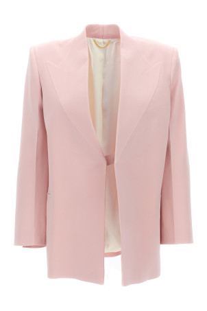 Однобортний блейзер Рожевий VICTORIA BECKHAM (1223WJK004761BBLUSH)