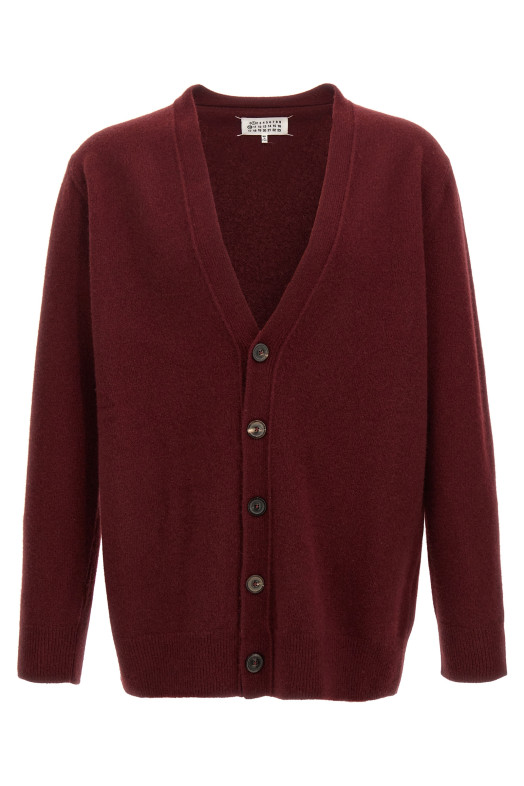 Вовняний кардиган бордовий MAISON MARGIELA (S50HP0014M13058248) Вовняний кардиган бордовий MAISON MARGIELA (S50HP0014M13058248)
