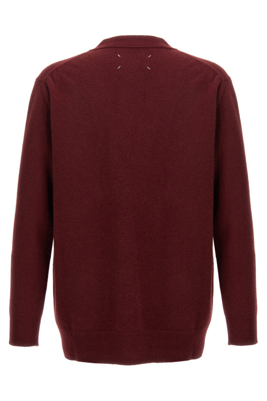 Вовняний кардиган бордовий MAISON MARGIELA (S50HP0014M13058248) Вовняний кардиган бордовий MAISON MARGIELA (S50HP0014M13058248)