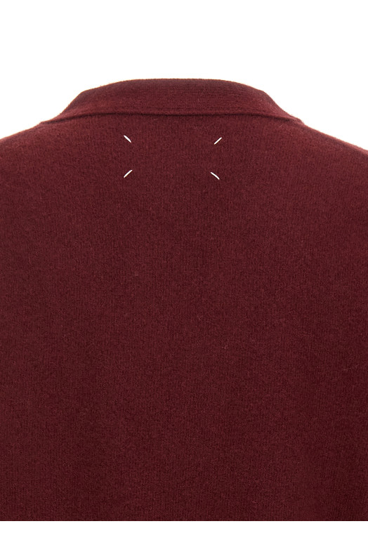 Вовняний кардиган бордовий MAISON MARGIELA (S50HP0014M13058248) Вовняний кардиган бордовий MAISON MARGIELA (S50HP0014M13058248)