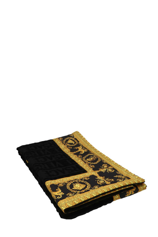 'Barocco' beach towel Black 'Barocco' beach towel Black