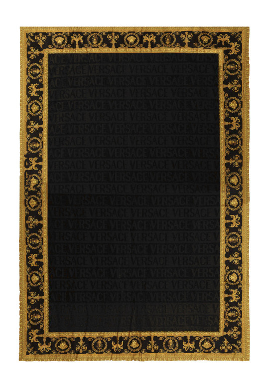 'Barocco' beach towel Black 'Barocco' beach towel Black