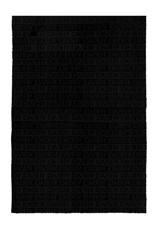 'Barocco' beach towel Black