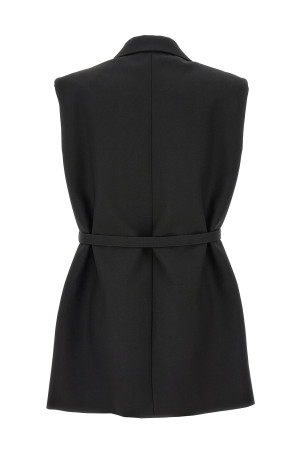 Шерстяной жилет с поясом, черный JIL SANDER (J02FB0118J40001001) Шерстяной жилет с поясом, черный JIL SANDER (J02FB0118J40001001)