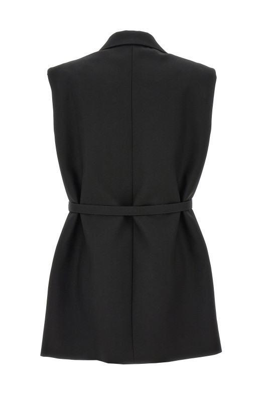 Шерстяной жилет с поясом, черный JIL SANDER (J02FB0118J40001001) Шерстяной жилет с поясом, черный JIL SANDER (J02FB0118J40001001)