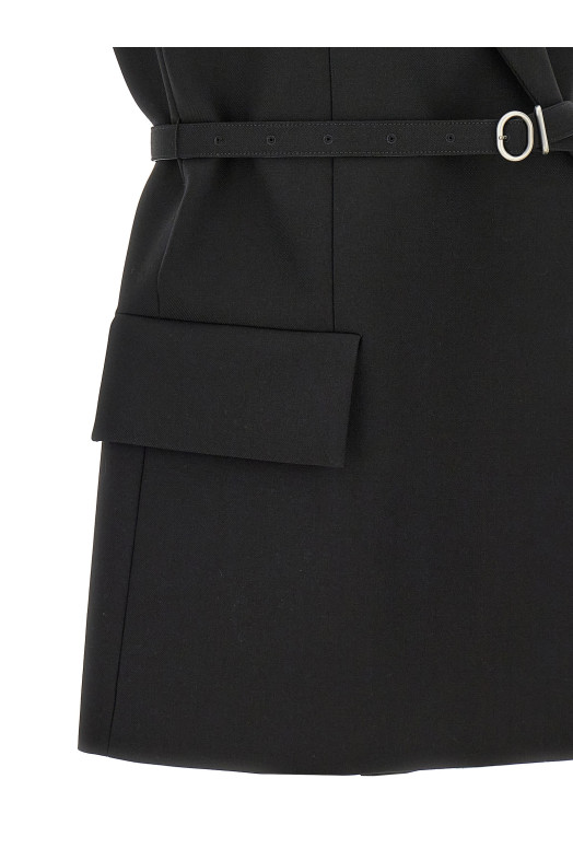 Шерстяной жилет с поясом, черный JIL SANDER (J02FB0118J40001001) Шерстяной жилет с поясом, черный JIL SANDER (J02FB0118J40001001)