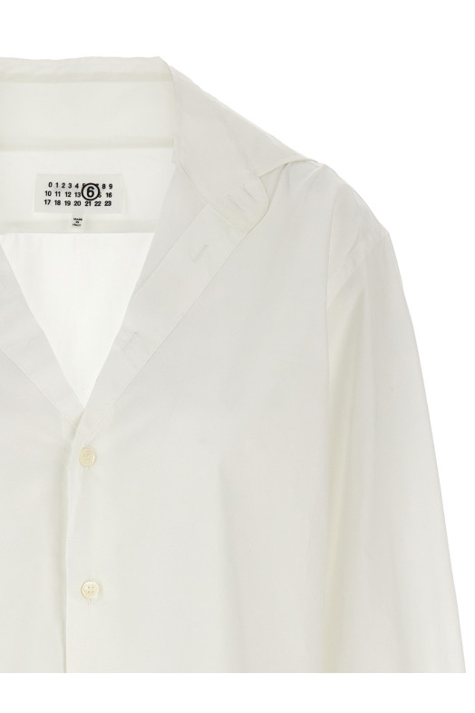 Сорочка з V-подібним вирізом Біла MM6 MAISON MARGIELA (S52DT0035S47294100) Сорочка з V-подібним вирізом Біла MM6 MAISON MARGIELA (S52DT0035S47294100)